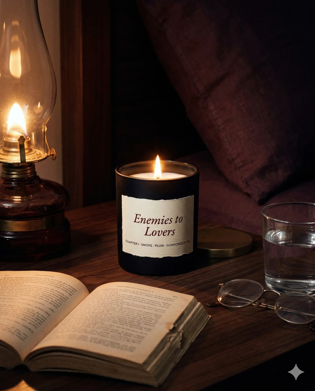 Enemies to Lovers — Chapter I · smoke, plum, gunpowder tea