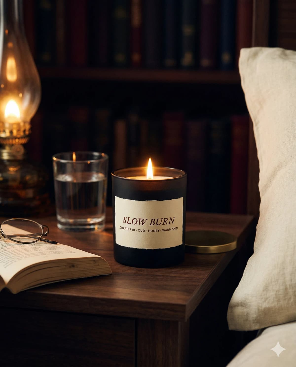 Slow Burn — Chapter III · oud, honey, warm skin